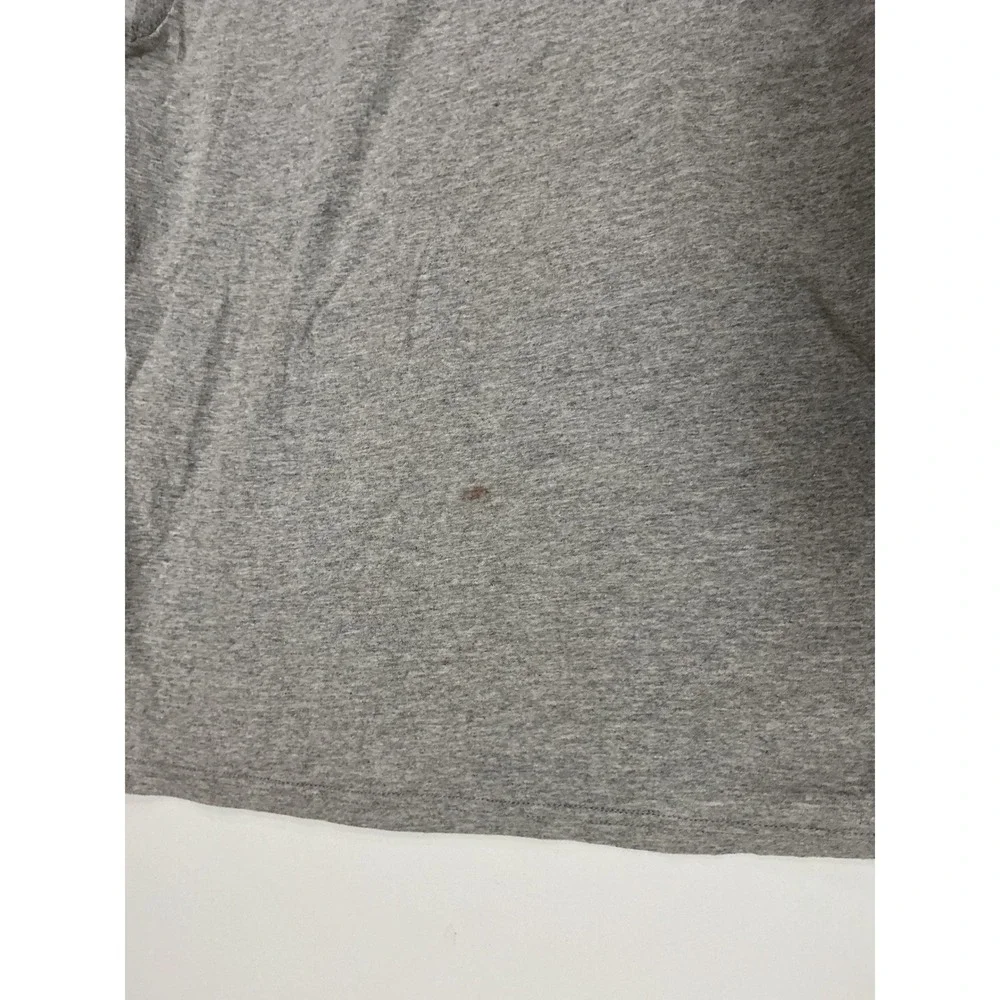 VTG USA Made 90s Nike Gray Long Sleeve Swoosh Ringer T Shirt Mens‎ M Distressed